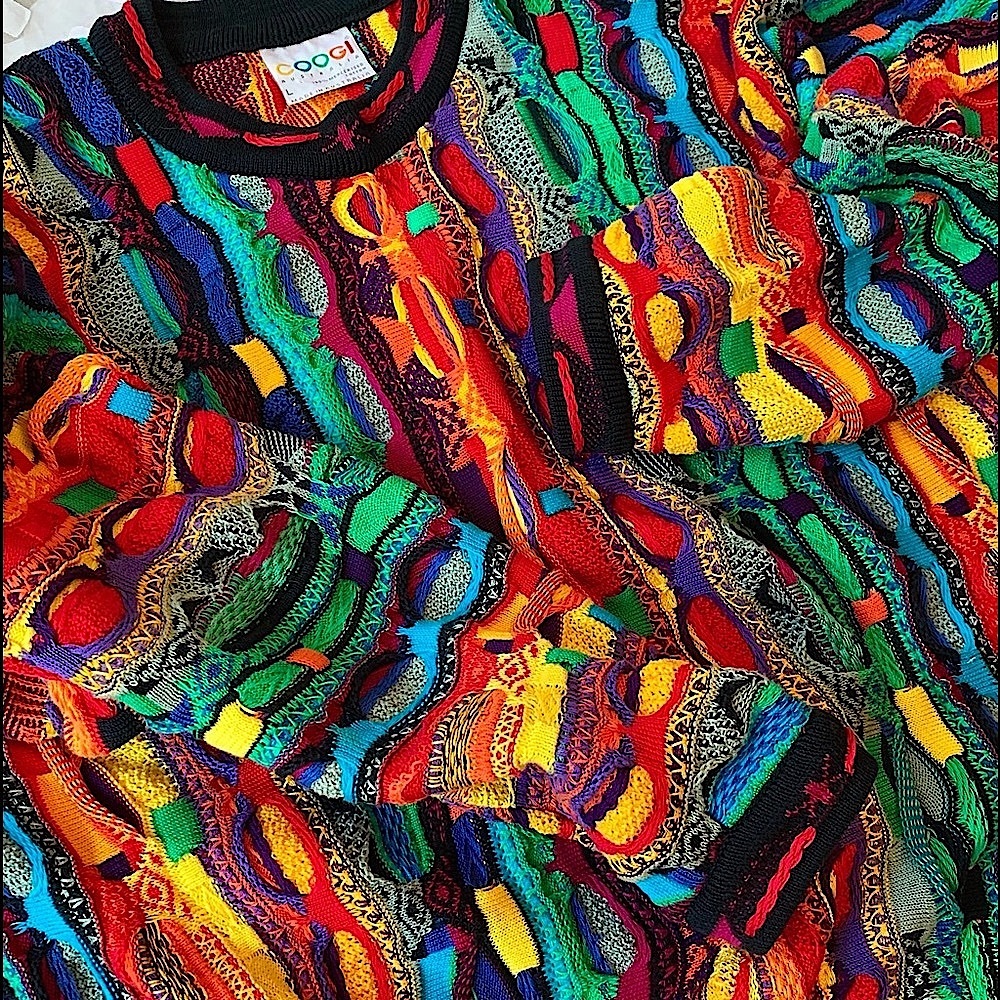 ❌SOLD❌ Vintage COOGI Sweater Kaleidoscope Colors NWOT - Picture 3 of 16